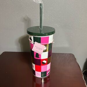 NWT Kate Spade 20% Insulated Cup with Straw